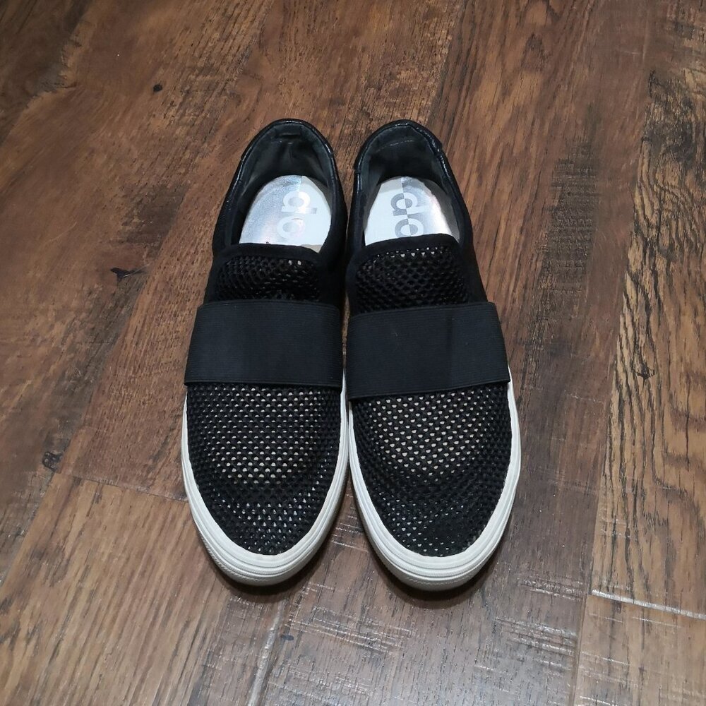 Dolce Vita Black Mesh Slip On Sneakers size 9.5